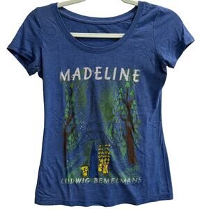 Out of Print Size Small Madeline Royal Blue Graphic Tee Shirt